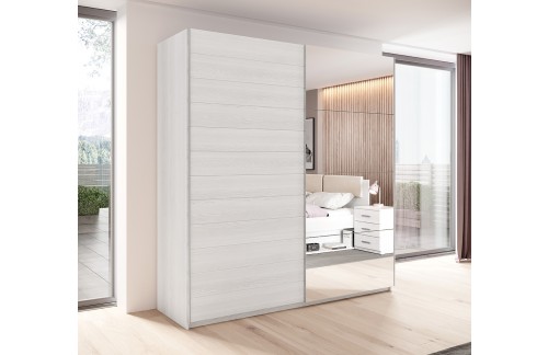 GARDEROBNA OMARA Z DRSNIMI VRATI GALANT 270 CM - ABISKO PEPEL