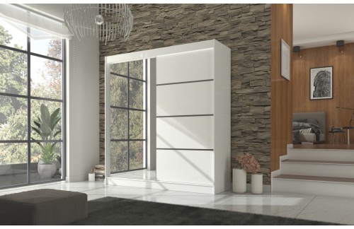 GARDEROBNA OMARA GILTON 200 CM (VEČ BARV)