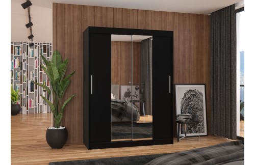 Garderobna omara z drsnimi vrati Iness (150 cm)