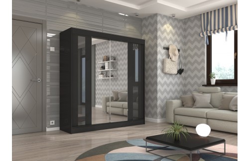 GARDEROBNA OMARA KEITA 200 CM (VEČ BARV)