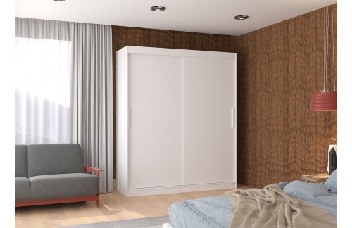 Garderobna omara z drsnimi vrati Lincoln (180 cm)