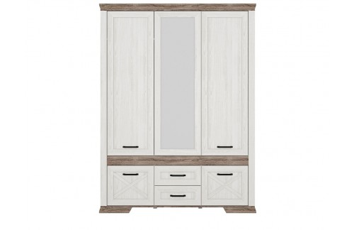 GARDEROBNA OMARA MARSELLE - PEPEL/TEMEN SONOMA HRAST