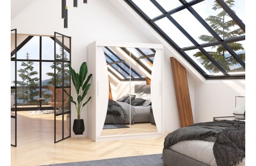 Garderobna omara z drsnimi vrati Max (150 cm)