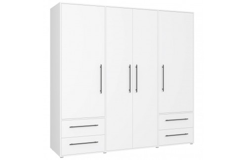 Garderobna omara MOKKARIS MKSS841 (bela)