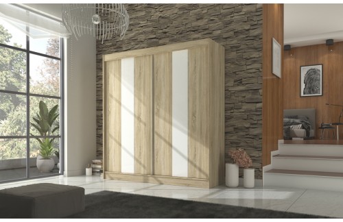 GARDEROBNA OMARA KAREN 200 CM (VEČ BARV)