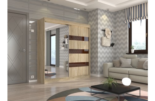 GARDEROBNA OMARA TOURA 200 CM (VEČ BARV)