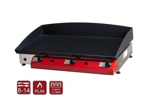 Plinski žar Gorenc, 80 x 40, Fe plošča 5mm, trije gorilniki, brez nog