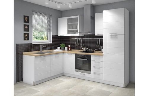 Moderna Kotna kuhinja Jela Highline 270x185 cm (TUDI PO MERI /  NAROČILU)