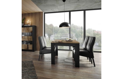 Jedilna miza 180x90 cm, črna - BASIC 374893N