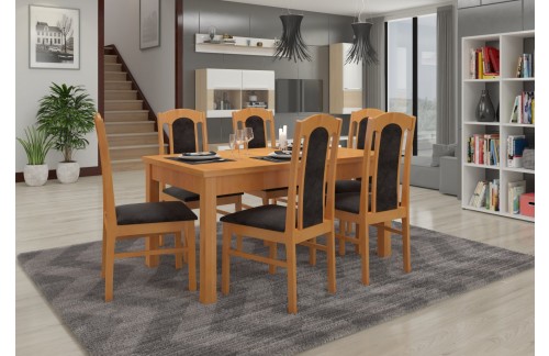 Jedilni komplet RODOS 53 z mizo in 6 stoli