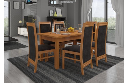 Jedilni komplet RODOS 7 s 6 stoli in mizo