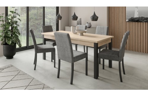 Jedilni komplet RODOS 81 z raztegljivo mizo in 6 stoli