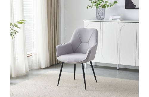 JEDILNI STOL MANTE SVETLO SIV - DOBAVLJIVO TAKOJ