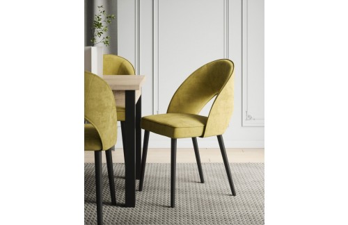 Jedilni stol RODOS 82 z oblazinjenim naslonjalom