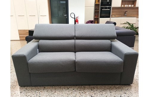 Vrhunski kavč STRAUSS z ležiščem 120x192 v SIVI BARVI