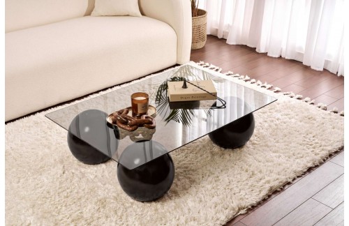 Klubska mizica Ciran (Črna/Siva)