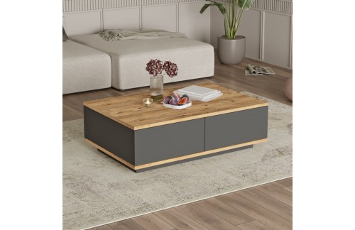 Klubska mizica Claro (Atlantski bor/Antracit)