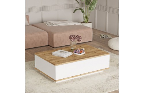 Klubska mizica Claro (Atlantski bor/Bela)