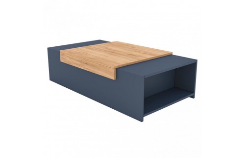 Klubska mizica GORITA 2 (hrast/temno siva)