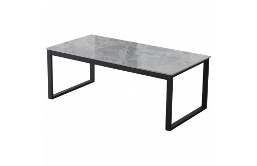 Klubska mizica HANOS (siva visok sijaj)