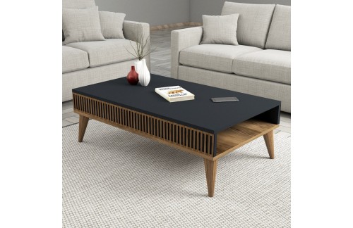 Klubska mizica Lavon (Oreh/Antracit)