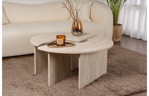 Klubska mizica Lerin (Travertin)