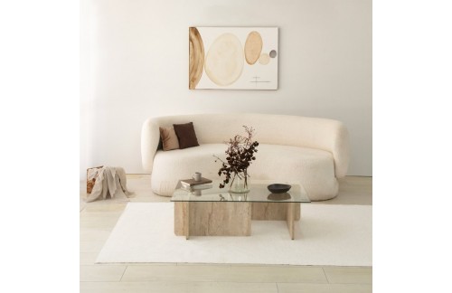 Klubska mizica Meral (Travertin)