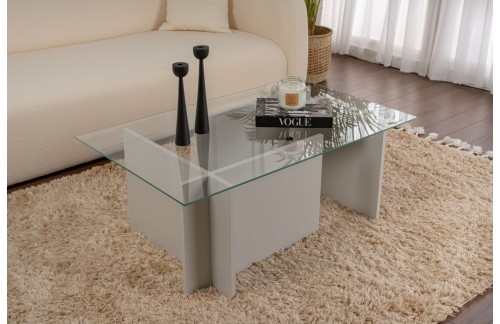 Klubska mizica Omaro (Siva)