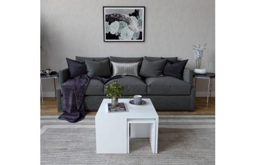 Klubska mizica Parel (Bela)