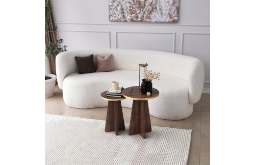 Klubska mizica Ranor (Zlata/oreh)