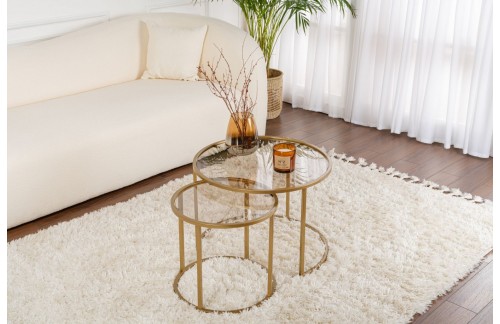 Klubska mizica Sarin (Zlata/Bronasta)