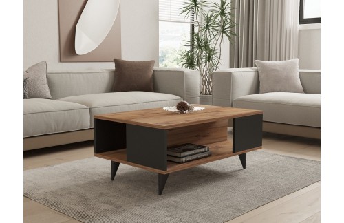 Klubska mizica Silv (Oreh/Črna)