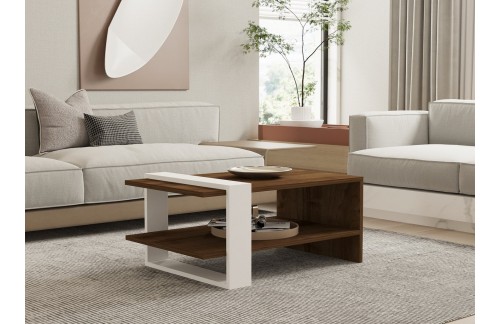 Klubska mizica Valen (Oreh/Bela)