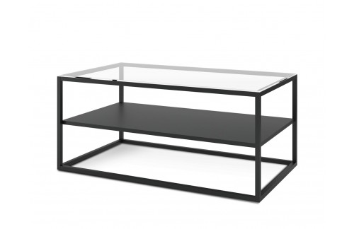 Klubska mizica Verto s stekleno površino-