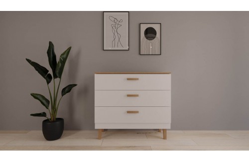 KOMODA DENVER - BELA/HRAST