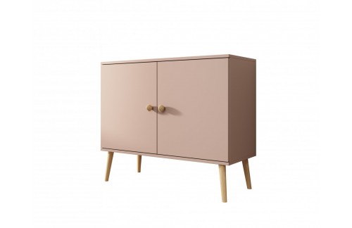 Komoda Deri z lesenimi nogami in vrvicami