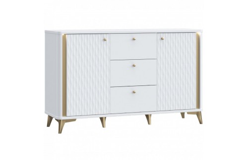 Komoda FORREST HILLS 231 (bela/zlata)