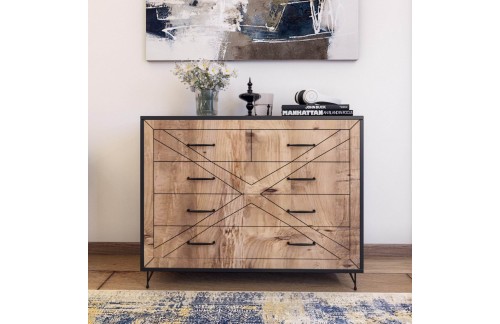 Komoda Gamir (Antracit/Hrast)