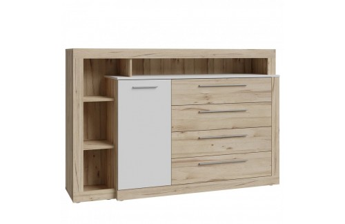 Komoda KASURA KSRK352L-M815 (hrast + siva)