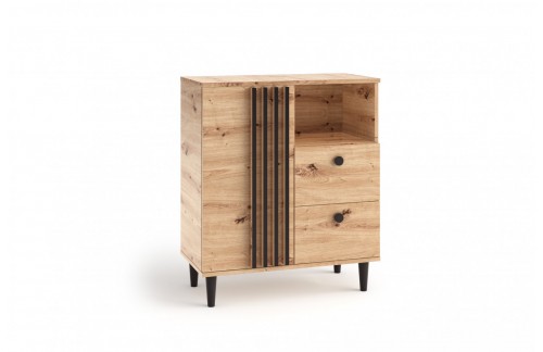 Komoda LIVIA 01 v modernem slogu, hrast Artisan - HRAST ARTISAN