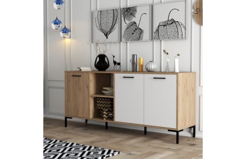 Komoda Olvan (Hrast/Bela)