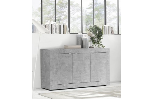 Komoda s tremi vrati svetel hrast BASIC 202915-05