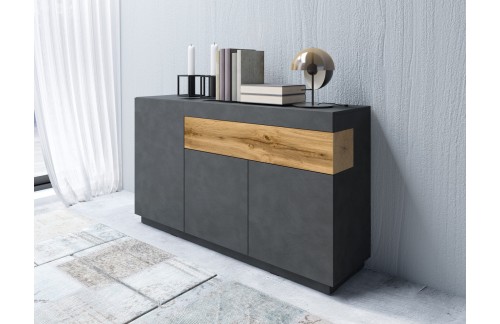 UNIVERZALNA KOMODA STOCKHOLM 150CM MATERA/HRAST