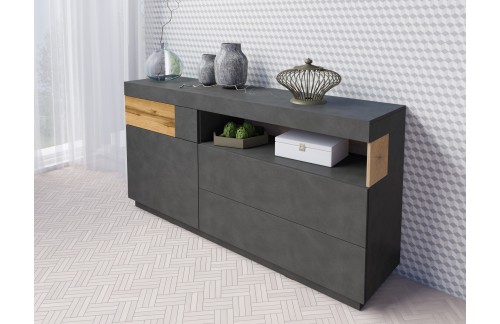 ELEGANTNA KOMODA STOCKHOLM 169CM MATERA/HRAST