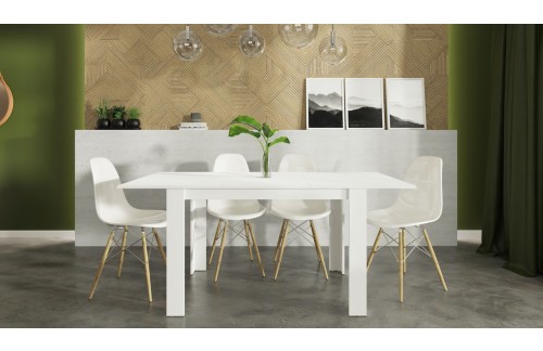 Raztegljiva miza KONGO 120 do 170 cm - bela