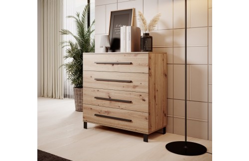 Konzolna komoda MALEN v barvi hrasta Artisan - HRAST ARTISAN-HRAST