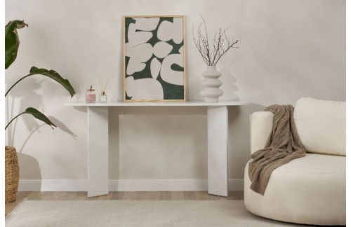 Konzolna miza Arven (Bela)