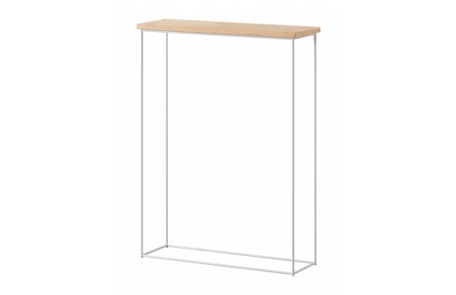 Konzolna miza Sili z žičnim podnožjem - BELA