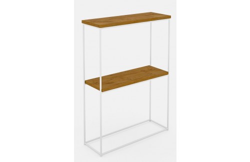 Konzolna miza Velo z žičnim podnožjem - BELA