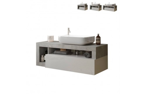 Kopalniška omarica z umivalnikom 110x47 cm HAMBURG 439030CE-S110